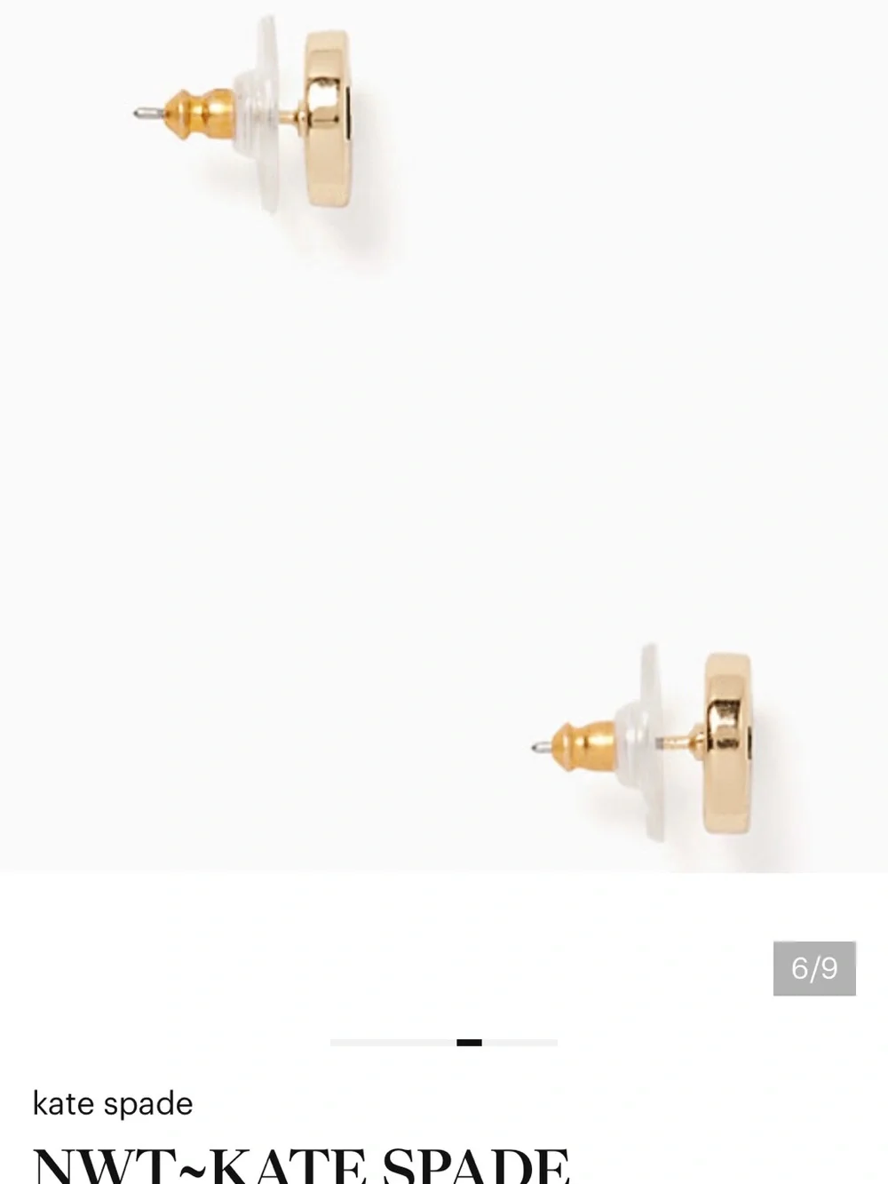 NWT~KATE SPADE~Spot the Spade Stud Earrings